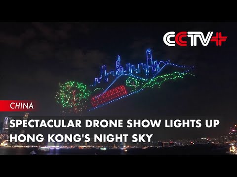 Video: Spectacular Drone Show Lights up Hong Kong’s Night Sky