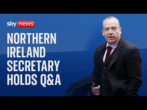 Video: Watch live: Northern Ireland Secretary holds Q&A