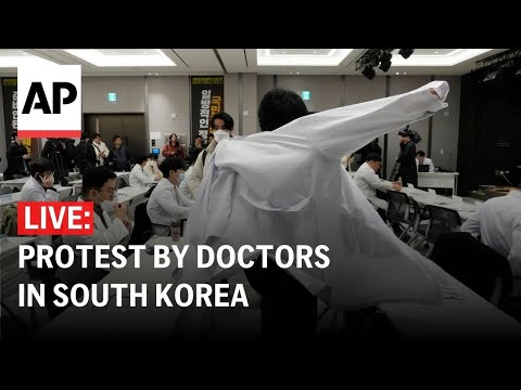 Video: LIVE: Doctors in South Korea protest government’s medical training push