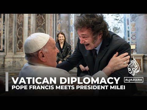 Video: Sharing biscuits and hugs: Argentina’s Milei reconciles with Pope Francis