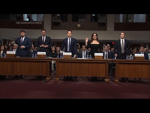 Video: Zuckerberg and Hawley in testy exchange as social media CEOS testify