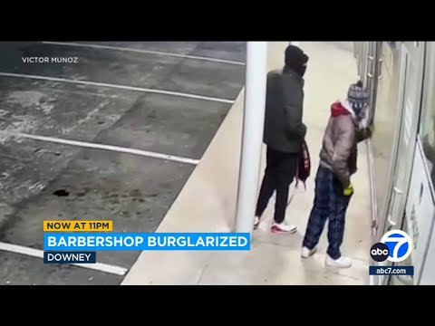 Video: Thieves ransack Downey barber shop, steal hundreds of dollars’ worth of clippers and gear