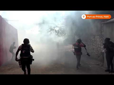 Video: Haitian police fire tear gas against protesters | REUTERS