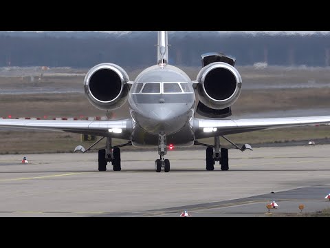 Video: Private Jet Plane Spotting at Frankfurt Airport | Dornier 328 | Embraer P. 300 | Global 6000 & 7500