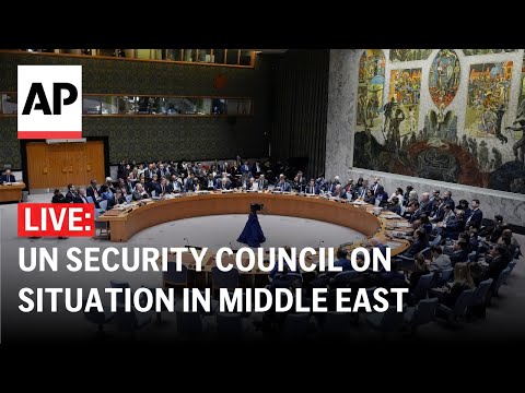 Video: LIVE: UN Security Council discusses the situation in Middle East