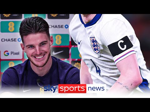 Video: Declan Rice reacts to being England captain for upcoming friendly