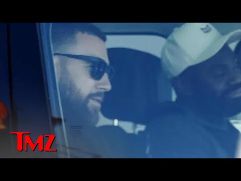 Travis Kelce Drives Around L.A. Without Taylor Swift After Oscars Party | TMZ TV