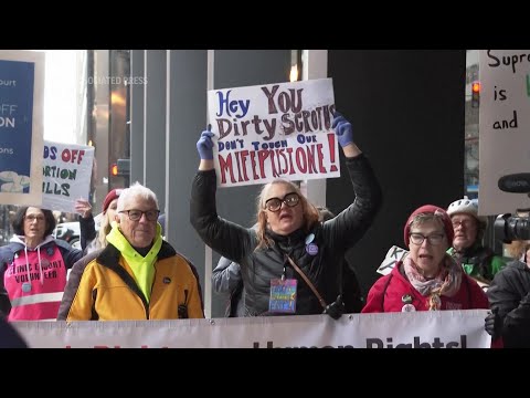 Video: Pro-choice activists rally in Illinois as US Supreme Court hears mifepristone case