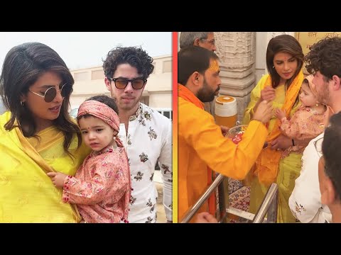 Video: Priyanka Chopra and Nick Jonas’ Daughter Malti Gets BLESSED in India