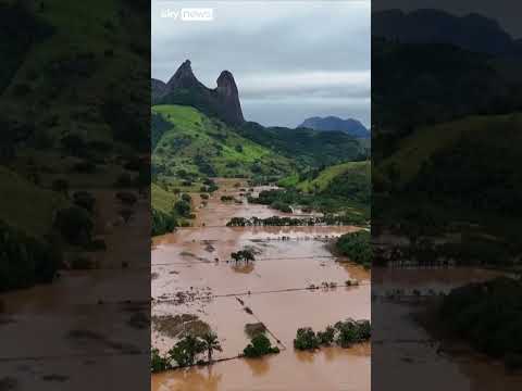 Video: Severe storm sweeps through Brazil