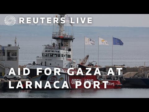 Video: LIVE: Humanitarian aid for Gaza being prepared at Cyprus port