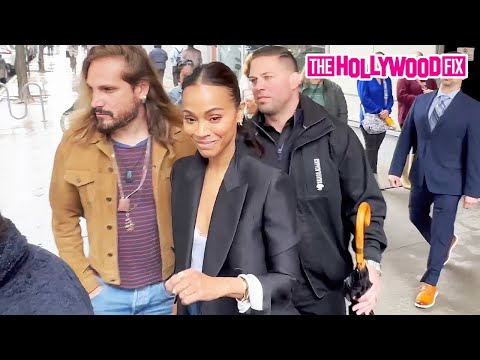 Video: Zoe Saldana Signs Autographs For Fans While Out Promoting ‘The Absence Of Eden’ With Her Husband