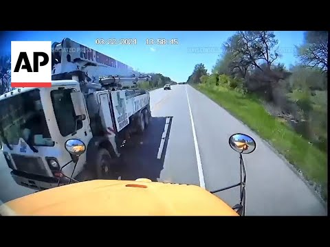 Video: Dashcam video shows deadly Texas school bus crash