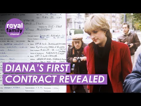 Video: Princess Diana’s ‘First Work Contract’ Up For Sale