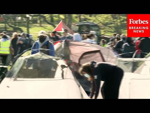 Video: Northwestern University In Evanston, Illinois, Sees Pro-Palestinian Encampment On Its Campus