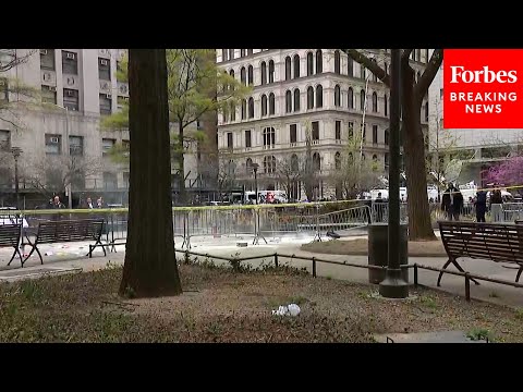 Video: New Footage Shows Aftermath Of Man Lighting Himself On Fire Outside Trump NYC Hush Money Trial