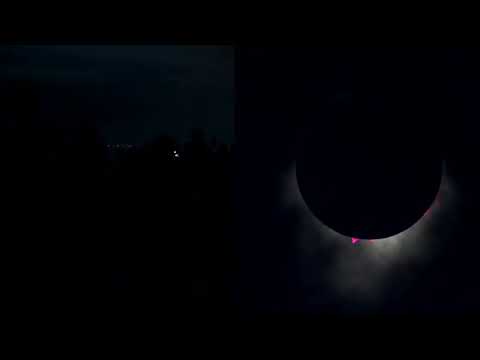 Video: Total solar eclipse darkens Niagara Falls sky | REUTERS