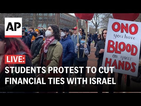 Video: LIVE: Protest at the University of Texas and University of Michigan over war in Gaza