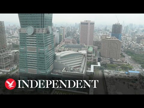 Video: Watch again: View of Taipei after series of quakes rattled Taiwan