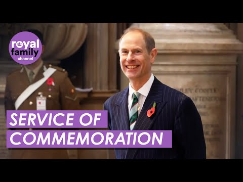 Video: Prince Edward attends Service of Commemoration at Westminster Abbey