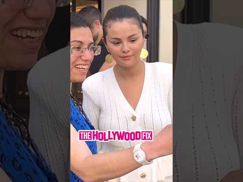 Video: Selena Gomez Stops To Take Pics With Fans While Out Shopping & Having Lunch In Cannes, France