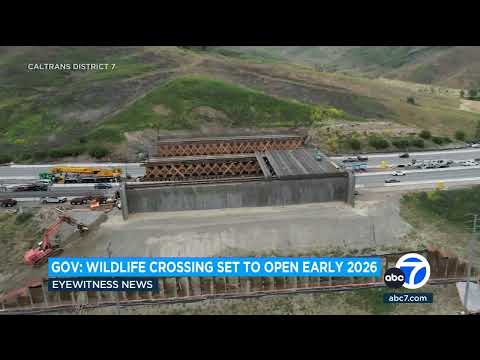 Video: Wildlife crossing in Agoura Hills on track to open by early 2026
