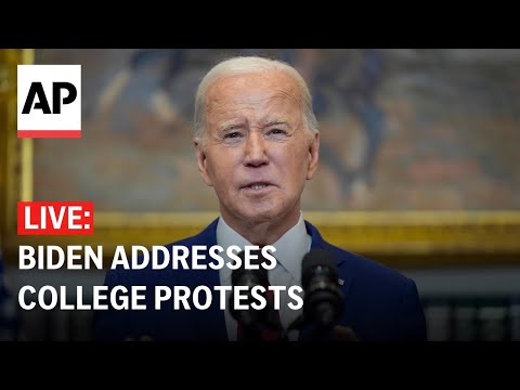 Video: LIVE: Biden delivers remarks on pro-Palestinian protests on college campuses