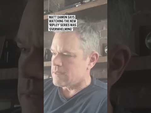 Video: Matt Damon says watching the new‘Ripley’ series was ‘overwhelming’