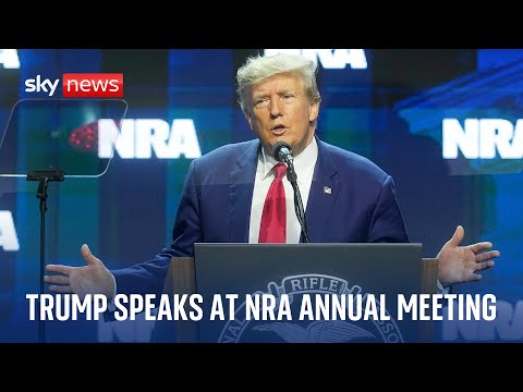 Video: Watch live: Donald Trump delivers a speech at the NRA Leadership Forum in Texas