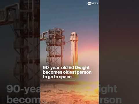 Video: 90-year-old Ed Dwight becomes oldest person to go to space