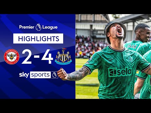 Video: Newcastle on top in six goal thriller! 🍿 | Brentford 2-4 Newcastle United | EPL Highlights
