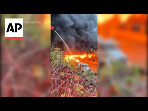 Video: Fiery crash involving gasoline tanker closes I-95 in Connecticut