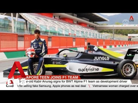 Video: Singapore teen joins BWT Alpine F1 team as development driver