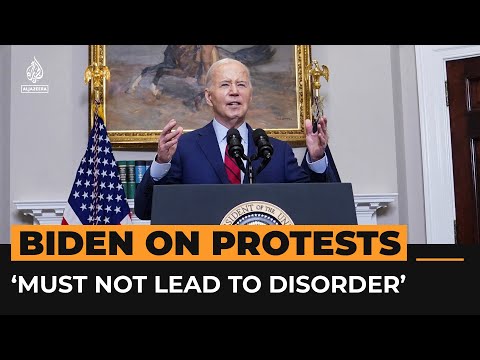 Video: Biden: ‘Dissent essential to democracy but must not lead to disorder’ | AJ #Shorts