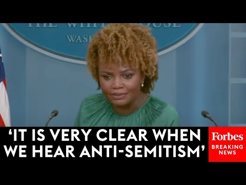 Video: ‘Where Is The Line?’: Karine Jean-Pierre Pressed On Antisemitism Vs. Criticism Of Israeli Government