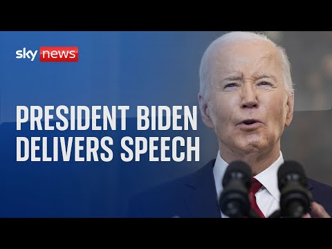 Video: Watch live: US President Joe Biden delivers statement from the White House