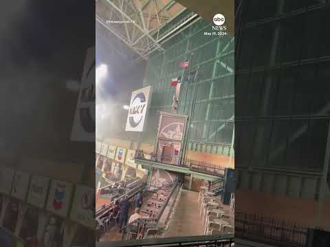 Video: Heavy rain falls inside Houston Astros’ stadium — despite roof being closed