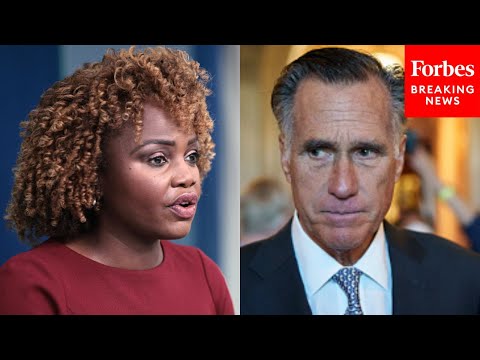 Video: Karine Jean-Pierre Refuses To Responds To Mitt Romney Saying Biden Should’ve Pardoned Trump
