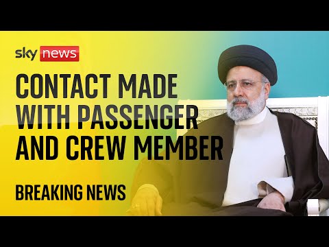 Video: Iran helicopter crash: Contact made made with passenger and crew member