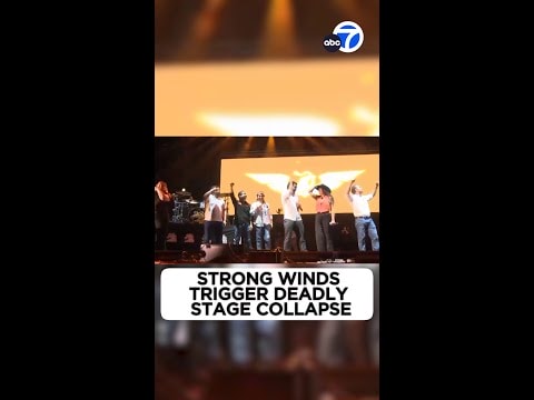 Video: Video shows deadly stage collapse in Mexico