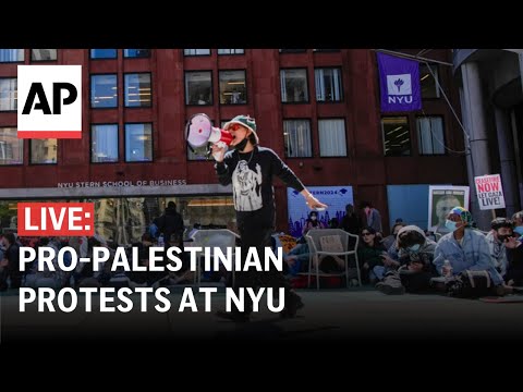 Video: LIVE: NYU students take part in pro-Palestinian protests