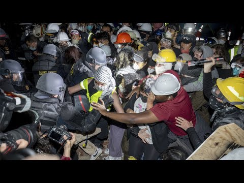 Video: More than 100 protesters arrested at UCLA, encampment cleared