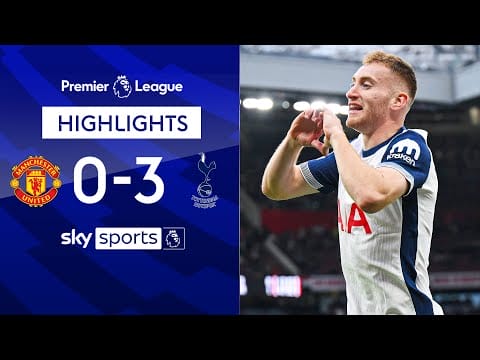 Video: Spurs run riot as Fernandes sees RED! 💥 | Man Utd 0-3 Spurs | EPL Highlights
