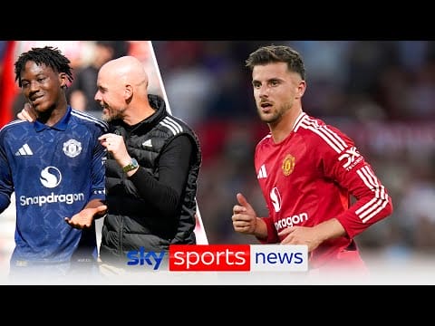 Video: Mason Mount not in training, Kobbie Mainoo and Harry Maguire present for Manchester United