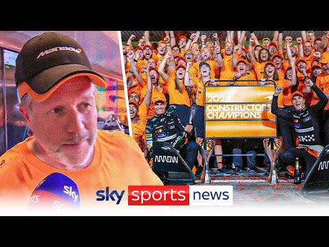 Video: Zak Brown reacts to McLaren winning the Formula 1 Constructors’ Championship