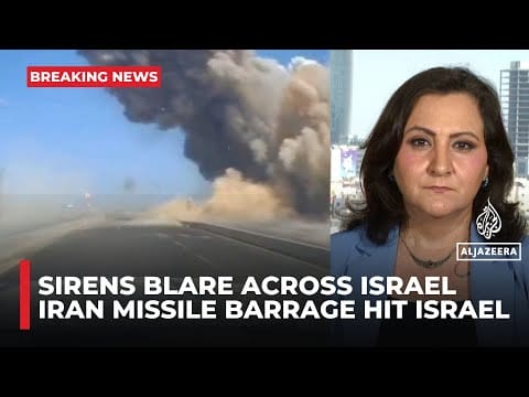 Video: Iran missiles hit Israel in new barrage as sirens blare across Israel