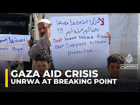 Video: UNRWA’s chief warns the agency may shut down due to dire financial crisis