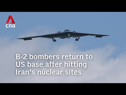 Video: B-2 bombers return to US base after hitting Iran’s nuclear sites