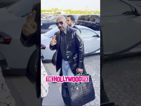 Video: Steve Harvey Pulls Up Swagged Out Like A Boss On Summer Vacation At The Hotel De Crillon In Paris FR