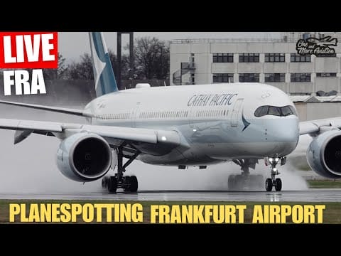 Video:  🔴Live Planespotting Frankfurt Airport Waterspray Action💦🛫